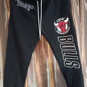 NBA Chicago Bulls Black Joggers